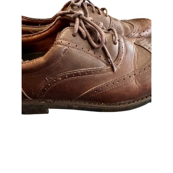 Men’s Frye Mansfield Brown Tie Loafers sz 10.5 - Picture 4 of 6